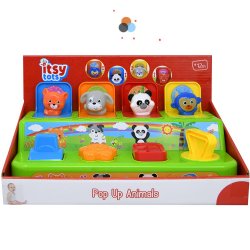 Wholesale Itsy Tots Pop up Animals in open color box Wholesale Itsy Tots Pop up Animals in open color box