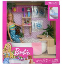 barbie fizzy bath set